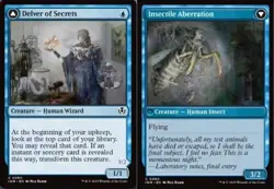 Delver of Secrets // Insectile Aberration - Foil x1 - Innistrad Remastered - NM- - Image 1