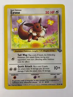 Pokemon TCG Jungle set Eevee 51/64 Light Played - Image 1
