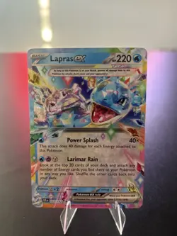 Lapras EX 032/142 Stellar Crown Double Rare Holo Pokemon - Image 1