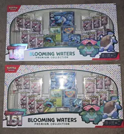 LOT OF 2 Pokemon TCG: 151 Blooming Waters Premium Collection - NEW SEALED - Image 1