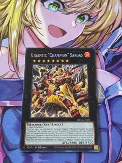 Yugioh Gigantic "Champion" Sargas Prismatic Secret Rare MP24-EN071 25th 1st NM - Image 1