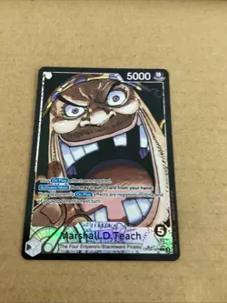 Marshall. D. Teach OP09-081 Alt Art Leader, Emperors In The New World One Piece - Image 1