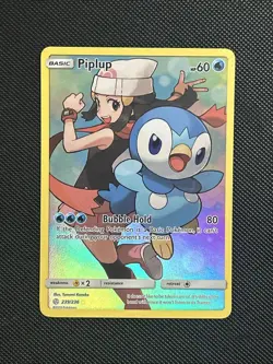 Piplup 239/236 Secret Rare Holo Cosmic Eclipse Dawn Character Pokemon Card LP/NM - Image 1