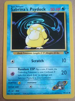 Sabrina's Psyduck - 99/132 - Common WOTC TCG—Gym Challenge Set Pokemon Card - Image 1