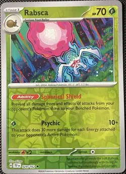 Rabsca 024/162 SV05: Temporal Forces Reverse Holo - Pokemon Card - Image 1