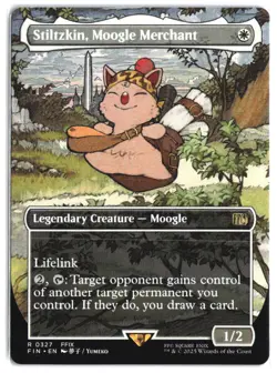 Stiltzkin, Moogle Merchant (Borderless) #327 - FINAL FANTASY - Normal - Rare - Image 1