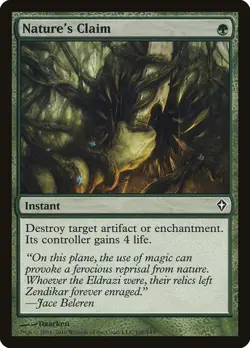 MTG - Nature's Claim - Worldwake - Magic the Gathering - Image 1