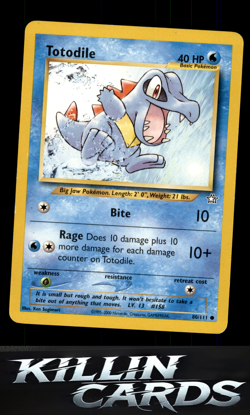 Totodile (80) 080/111 Pokemon Common Neo Genesis Card LP - Image 1
