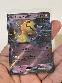Mimikyu ex SVP 004 Black Star Promos Extended Art Holo Pokemon Trading NM - Image 1
