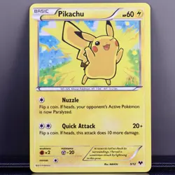 Pokemon Pikachu 5/12 McDonald’s Collection 2013 Holo Promo NM - Image 1