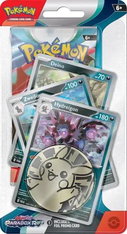 Factory Sealed- Pokemon-Scarlet & Violet- Paradox Rift-Checklane 3 pack promo - Image 1