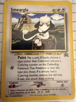 Pokemon TCG Smeargle 32/53 Wotc Promo English - Image 1