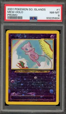 Pokemon Mew Southern Islands Holo Promo #1 PSA 8 - Image 1