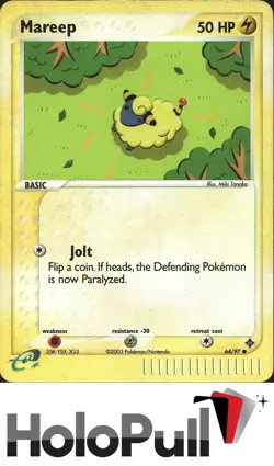 Pokemon TCG Dragon Mareep #64/97 Reverse Holo - Image 1