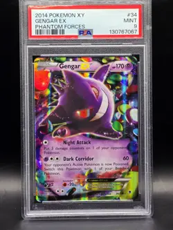 Pokemon TCG Gengar Ex Phantom Forces PSA 9 MINT (NEW CERT) 👻 - Image 1