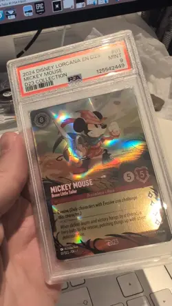 Disney Lorcana Mickey Mouse Brave Little Tailor D23 Collection PSA 9 - Image 2