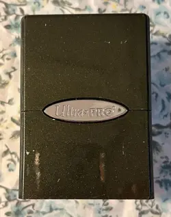 ULTRA PRO GLITTER GREEN SATIN TOWER DECK BOX Card Dice Compartment Storage Case - Image 3
