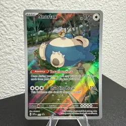 Pokemon TCG Snorlax Promo Card Scarlet Violet 151 SVP Black Star Promo 051 - Image 1