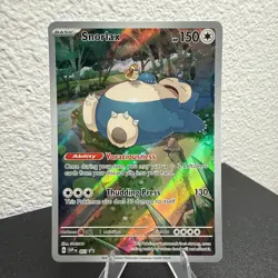 Pokemon TCG Snorlax Promo Card Scarlet Violet 151 SVP Black Star Promo 051 - Image 4
