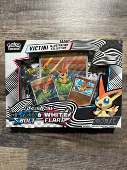 Pokemon Black Bolt & White Flare Unova Victini Illustration Collection Box - Image 1