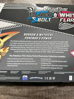 Pokemon Black Bolt & White Flare Unova Victini Illustration Collection Box - Image 3