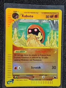 Kabuto 37/144 Skyridge 2003 Reverse Holo e-series Pokemon Card TCG - Image 2