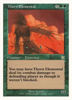 Thorn Elemental (Starter 1999) #147 (MP) Oversize Cards OVER Magic MTG - Image 1