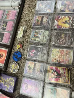 Pokemon TCG Card Lot Binder Boxes Foil Cards Astral Radiance SV1V Meowth Eevee - Image 4