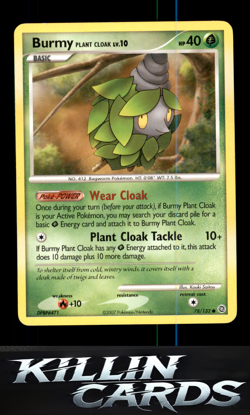 Burmy Plant Cloak 78/132 Pokemon Common Secret Wonders Card LP - Image 1