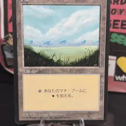 MTG Plains Japanese FBB 4th Edition 1996 MP EDH COMMANDER free shipping - Image 5