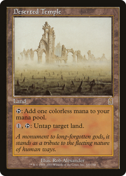 Deserted Temple #320 (MP) Odyssey ODY Magic MTG - Image 1
