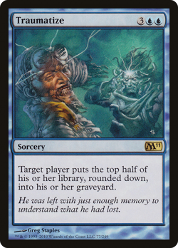 Traumatize #77 (MP) Magic 2011 M11 Magic MTG - Image 1