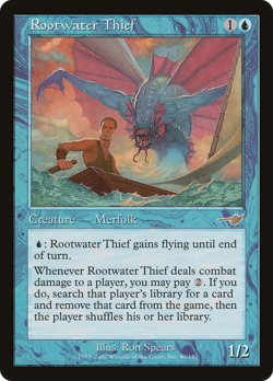 Rootwater Thief #40 (MP) Nemesis NMS Magic MTG - Image 1