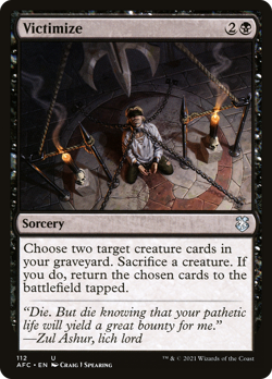 Victimize #112 (MP) Forgotten Realms AFC Magic MTG - Image 1