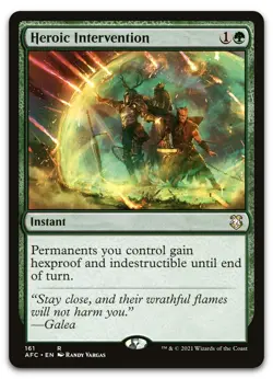 Heroic Intervention #161 (NM) Forgotten Realms AFC Magic MTG - Image 1