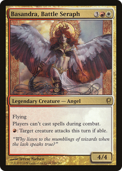 Basandra, Battle Seraph #184 (MP) Conspiracy CNS Magic MTG - Image 1