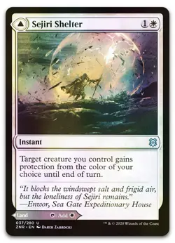 Sejiri Shelter #37 (Foil) (NM) Zendikar Rising ZNR Magic MTG - Image 1