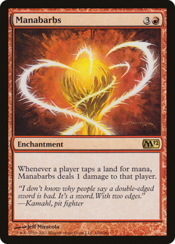 Manabarbs #150 (MP) Magic 2012 (M12) M12 Magic MTG - Image 1