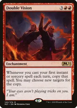 Double Vision #142 (MP) Core Set 2021 M21 Magic MTG - Image 1