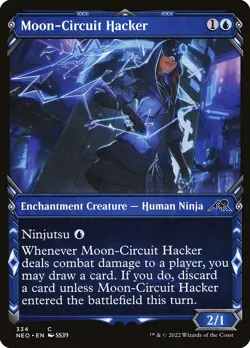 [MTG] Moon-Circuit Hacker (Foil) (Showcase) (334) (NEO) LP-HP - Image 1