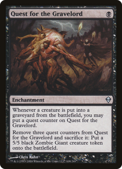 Quest for the Gravelord #108 (MP) Zendikar ZEN Magic MTG - Image 1