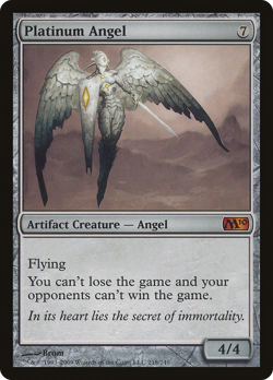 Platinum Angel #218 (MP) Magic 2010 M10 Magic MTG - Image 1