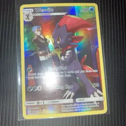 Weavile 238/236 Full Art Holo Secret Rare Pokemon Sun & Moon Cosmic Eclipse - Image 1