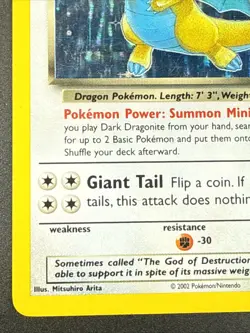 Pokemon TCG Dark Dragonite [Rare - Holo] Legendary Collection 5/110 - Image 5