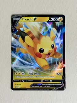 Pikachu V SWSH285 Holo Promo Sword & Shield Promo Pokemon NM - Image 1