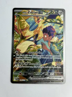 Pokemon TCG Hop’s Zacian ex 186/159 SIR Journey Together NM Condition - Image 1