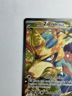 Pokemon TCG Hop’s Zacian ex 186/159 SIR Journey Together NM Condition - Image 3