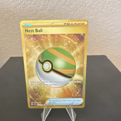 Pokemon TCG Nest Ball 255/198 SV01 Trainer Hyper Rare Holo Full Art - Image 1