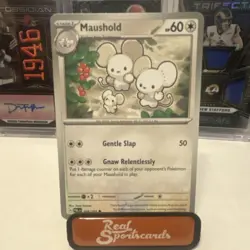 Pokemon Maushold Sv02 Paldea Evolved 168/193 Uncommon Stage 1 60 HP Gentle Slap - Image 1