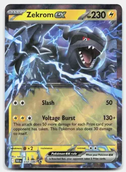 Zekrom ex 034/086 Holo Double Rare Black Bolt Pokemon Near Mint - Image 1